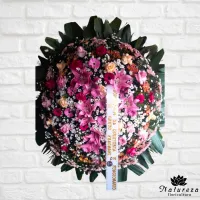 Coroa de Condolência Redonda Luxo  - Foto 4