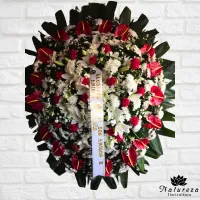 Coroa de Condolência Redonda Luxo  - Foto 5