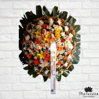 Coroa de Condolência Redonda Luxo  - Foto 6