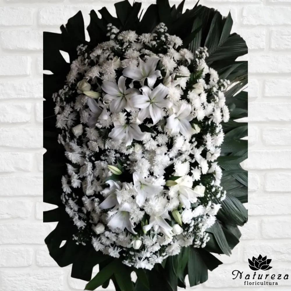 Coroa de Condolências  Branca