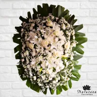 Coroa de Condolências  Branca - Foto 3
