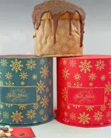  Redonda Cartonada Diam. 17,0 x 20,0 altura (Panetone Invertido ) - Com personalização Boas Festas - Foto 3