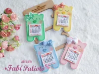 G1.815  Gabarito de Moldes  em MDF  Gato Porta Mini Calendário