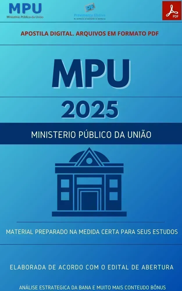 Apostila MPU 2025 Analista Perito ARQUITETURA Imagem