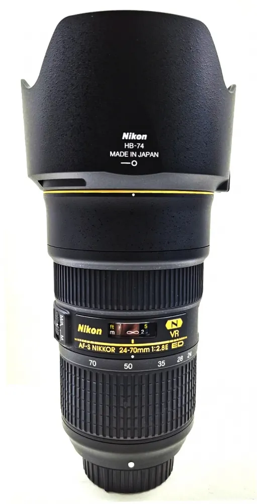Lente Nikon AF-S Nikkor 24-70mm f/2.8E ED VR  N - Seminova 