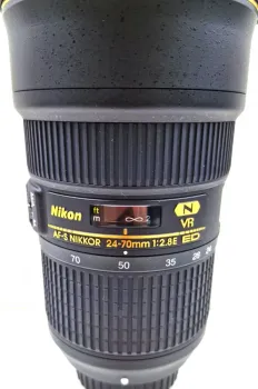 Lente Nikon AF-S Nikkor 24-70mm f/2.8E ED VR  N - Seminova - vendida - Foto 2