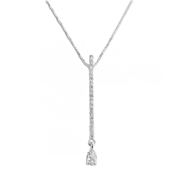 Colar de prata alta gota  - 251809