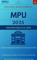 Apostila MPU 2025 Medicina do Trabalho Analista Perito