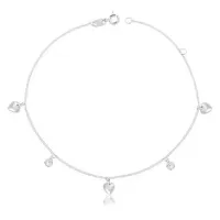 GARGANTILHA PRATA ALTA  CORAÇÕES - 231812