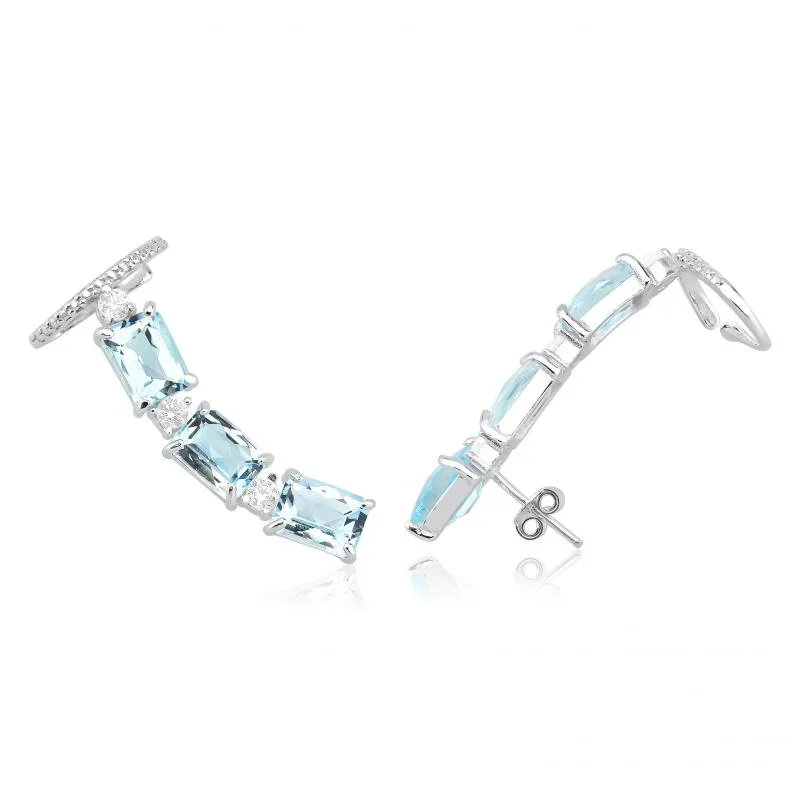 Par de Brincos de Prata EARCUFF ILLUMINÉ - 262069 Imagem