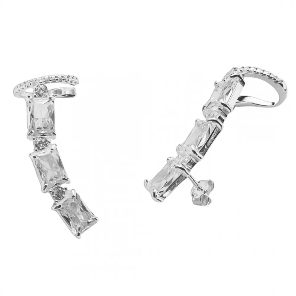 Par de Brincos de Prata EARCUFF ILLUMINÉ - 262069 Imagem