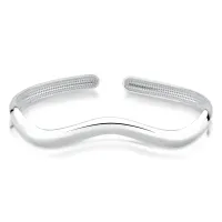 Bracelete de prata alta envolver - 242075