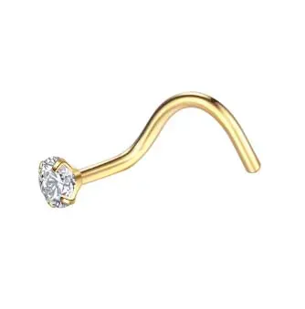 Nostril GARRA em Titânio PVD DOURADO TIT23