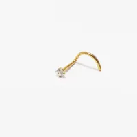 NOSTRIL em TITÂNIO PVD DOURADO Com Garra  1.0mm (Nariz) 678 / 679 - Foto 3