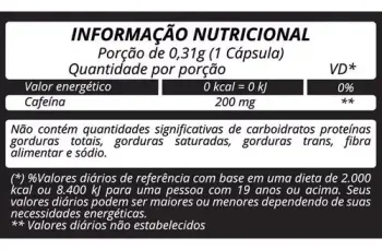 Cafeína Super 310mg 60 Cáps Nutry Power - Foto 2