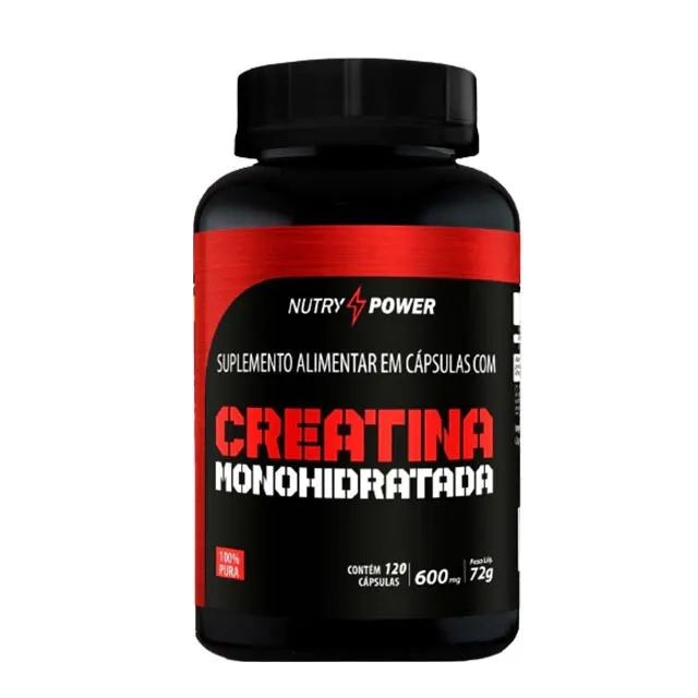 Creatina Monohidratada 120 Cápsulas 600 mg Imagem
