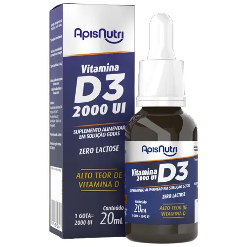 Vitamina D3 Gotas 20 Ml Sabor Menta