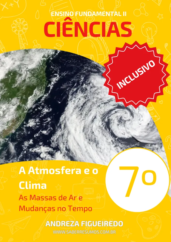 722 - Ciências - Aprendizado Inclusivo - A Atmosfera e o Clima - As Massas de Ar e as Mudanças no Clima - 7º ano - PDF com 8 páginas