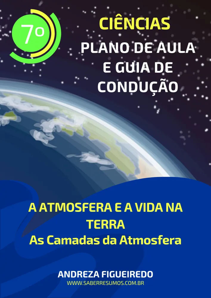 712 - Ciências - Plano de Aula e Guia de Condução -  A Atmosfera e a Vida na Terra - As Camadas da Atmosfera - 7ª ano - PDF com 10 páginas Imagem