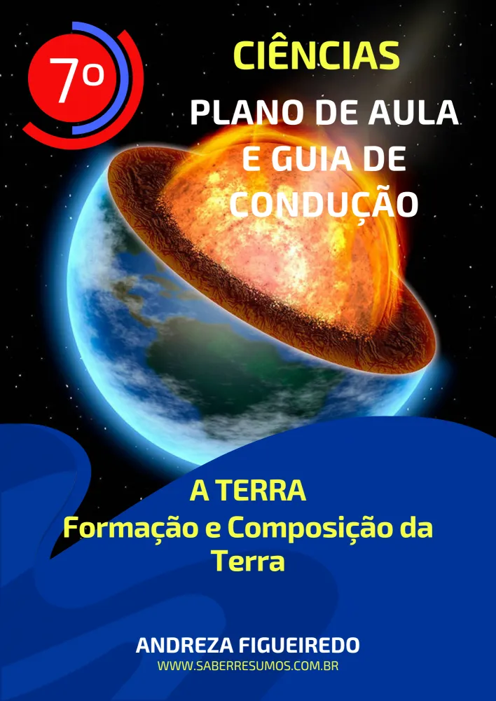 707 - Ciências - Plano de Aula e Guia de Condução -  A Terra - Formação e Composição da Terra - 7ª ano - PDF com 13 páginas