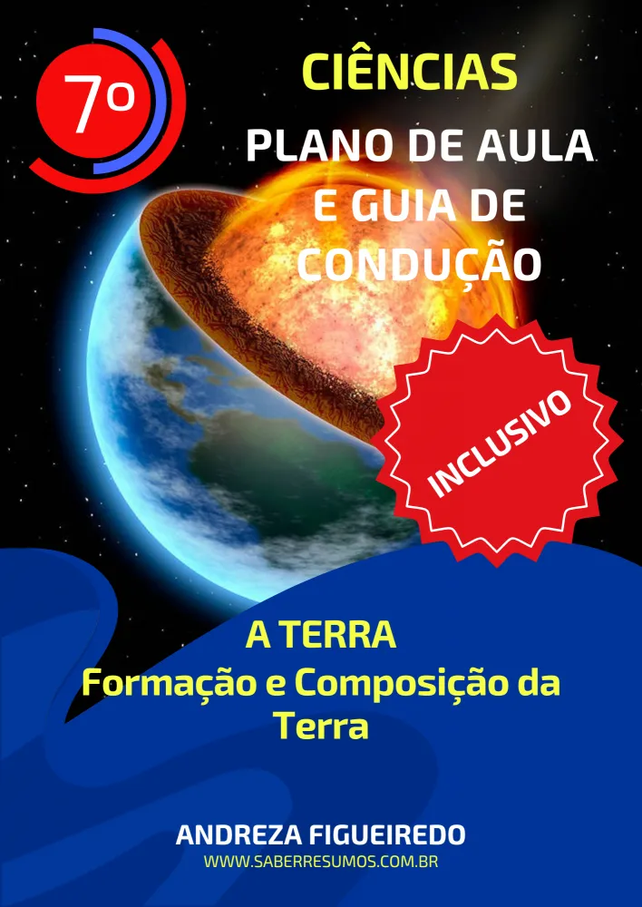 730 - Ciências - Aprendizado Inclusivo - Plano de Aula e Guia de Condução - A Terra - Formação e Composição da Terra - 7ª ano - PDF com 13 páginas Imagem