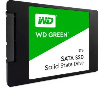 SSD WD Green, 1TB, 2.5", Sata Iii, Leitura 545mb/s, Gravação 430mb/s - WDS100T2G0A