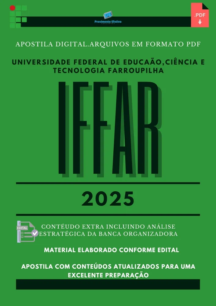 Apostila IFFAR Assistente Administração 2025