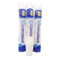 Copo água  200ml ABNT Branco COPOMAIS  c/100