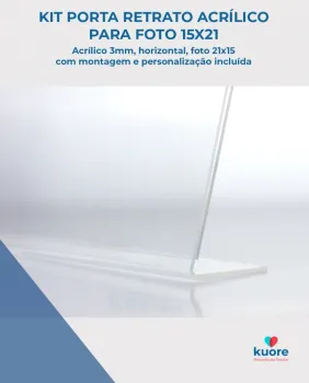 PORTA RETRATO ACRÍLICO 21X15 - Foto 2