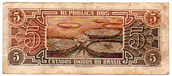 C111 - 5 Cruzeiros - Série 046 - Índio - Data: 1961 - MBC - Foto 2