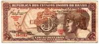 C111 - 5 Cruzeiros - Série 046 - Índio - Data: 1961 - MBC
