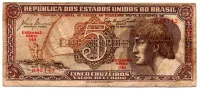 C111 - 5 Cruzeiros - Série 046 - Índio - Data: 1961 - BC