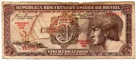 C111 - 5 Cruzeiros - Série 046 - Índio - Data: 1961 - UTG