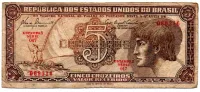 C111 - 5 Cruzeiros - Série 047 - Índio - Data: 1961 - R