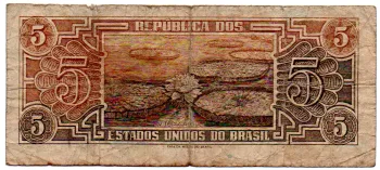 C111 - 5 Cruzeiros - Série 047 - Índio - Data: 1961 - R - Foto 2