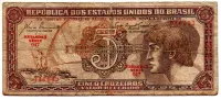 C111 - 5 Cruzeiros - Série 047 - Índio - Data: 1961 - R