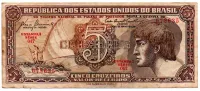 C111 - 5 Cruzeiros - Série 047 - Índio - Data: 1961 - UTG