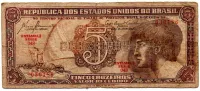 C111 - 5 Cruzeiros - Série 048 - Índio - Data: 1961 - R