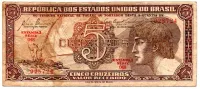 C111 - 5 Cruzeiros - Série 048 - Índio - Data: 1961 - BC