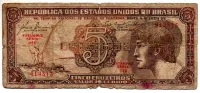 C111 - 5 Cruzeiros - Série 044 - Índio - Data: 1961 - UTG
