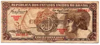 C111 - 5 Cruzeiros - Série 049 - Índio - Data: 1961 - BC