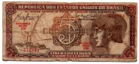 C111 - 5 Cruzeiros - Série 050 - Índio - Data: 1961 - R