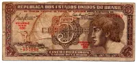 C111 - 5 Cruzeiros - Série 050 - Índio - Data: 1961 - R