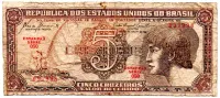 C111 - 5 Cruzeiros - Série 050 - Índio - Data: 1961 - R