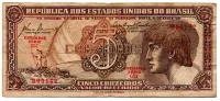 C111 - 5 Cruzeiros - Série 051 - Índio - Data: 1961 - MBC