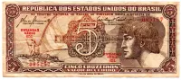 C111 - 5 Cruzeiros - Série 051 - Índio - Data: 1961 - MBC