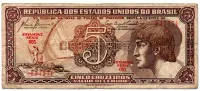 C111 - 5 Cruzeiros - Série 051 - Índio - Data: 1961 - BC