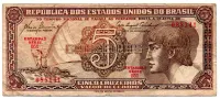 C111 - 5 Cruzeiros - Série 051 - Índio - Data: 1961 - BC