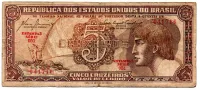 C111 - 5 Cruzeiros - Série 051 - Índio - Data: 1961 - BC