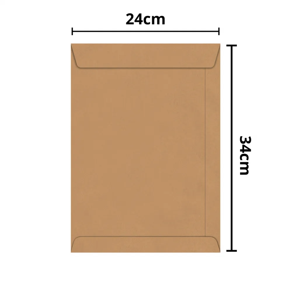 Envelope Kraft 24x34cm c/10 unid.
